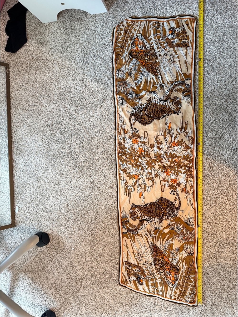 Burmel Leopard Print Silk Scarf